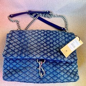 Rebecca Minkoff Die Flab Shoulder bag- denim.
